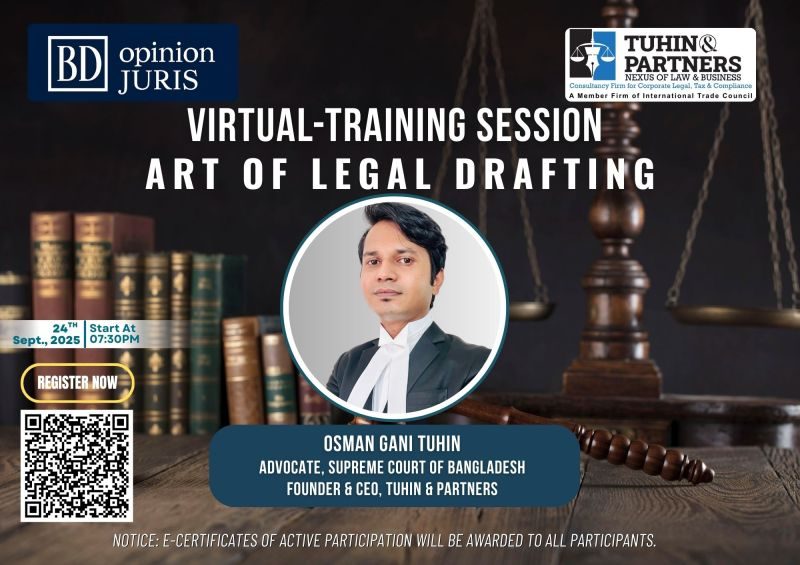 Art of Legal Drafting virtual training session poster