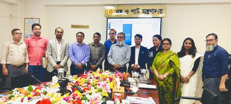 Tuhin & Partners at a Ministry of Textiles and Jute meeting