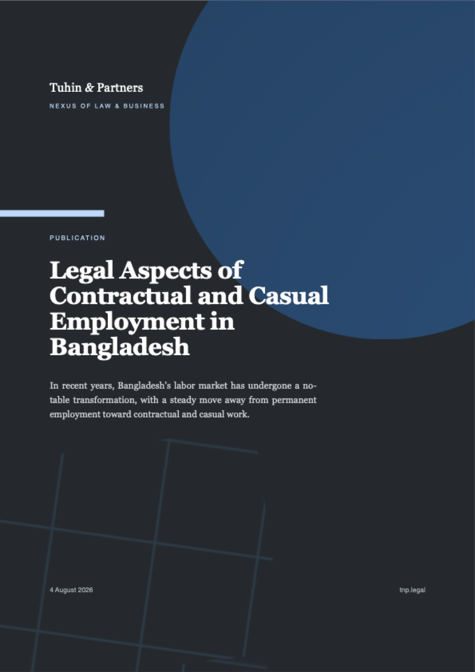 Cover of Legal Aspects of Contractual and Casual Employment in Bangladesh