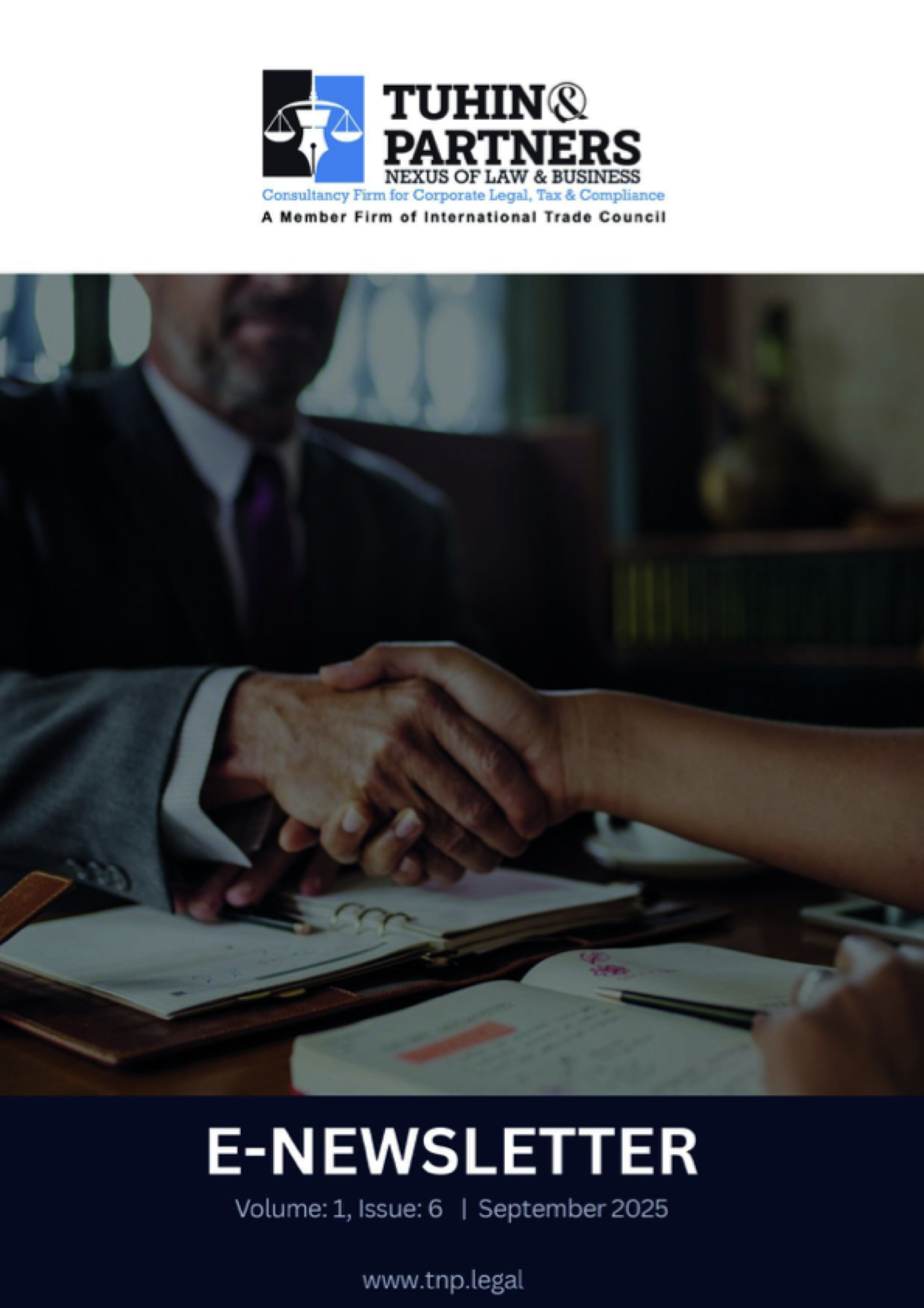 Cover of TNP eNewsletter Volume - 1, Issue - 6