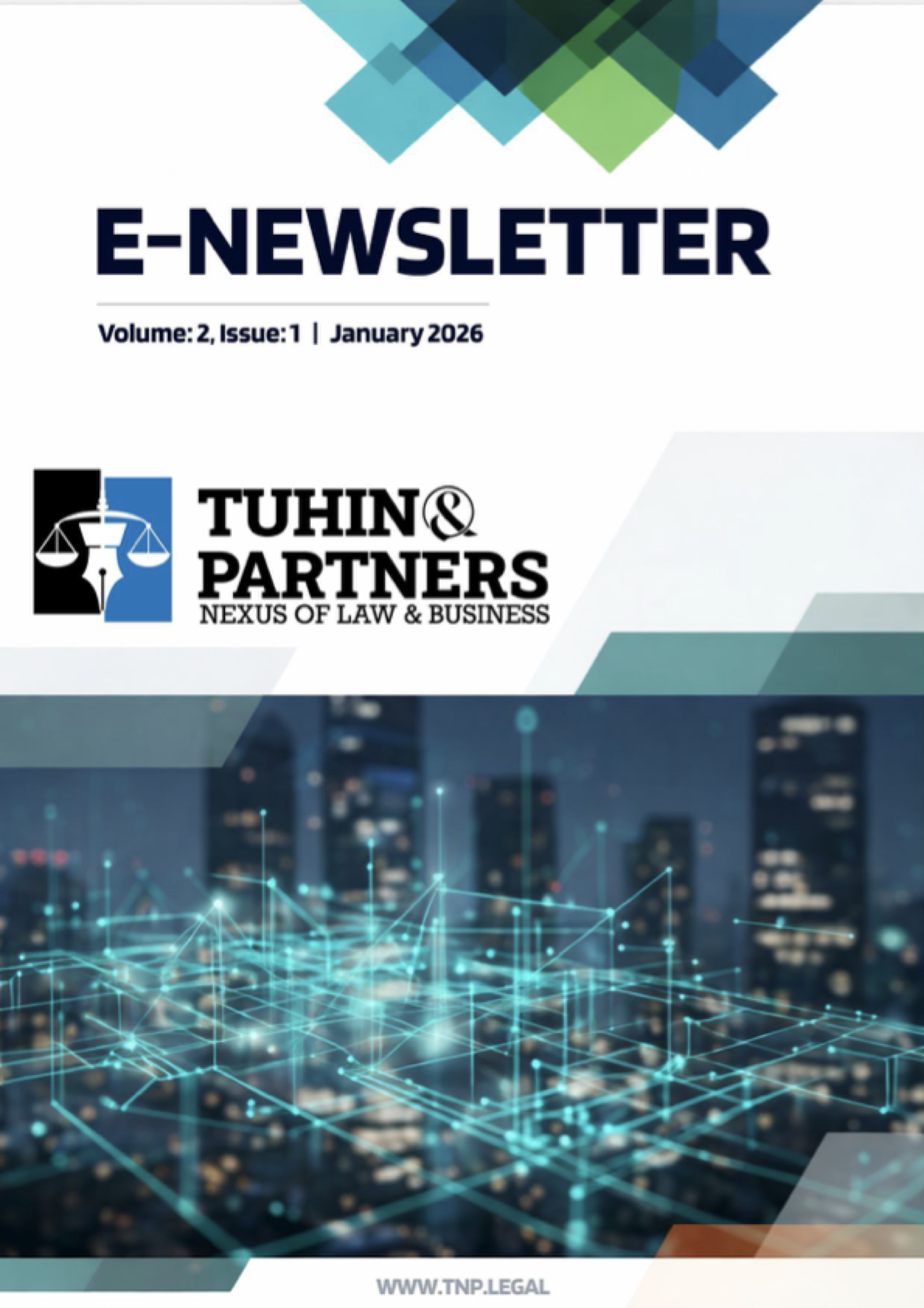 Cover of TNP eNewsletter Volume - 2, Issue - 1